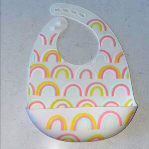 Colorful Rainbow Silicone Bib‎